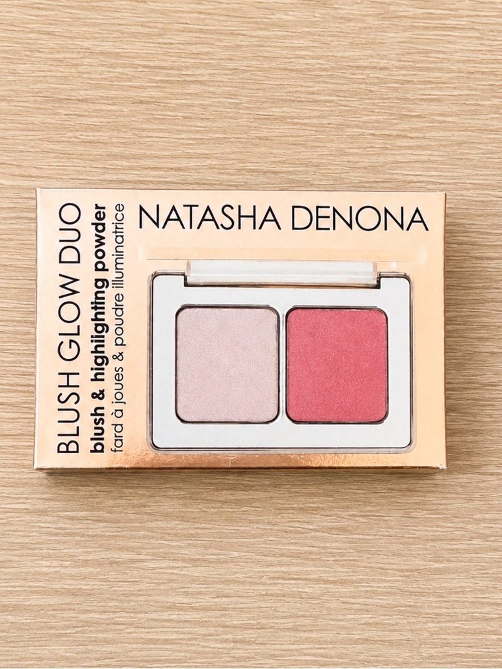 Natasha Denona Mini Blush & Glow Duo Golden Coral 01 Light NIB